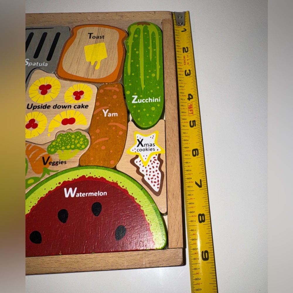 BeginAgain Alphabites wooden A-Z Food Puzzle & Playset - Picture 6 of 8